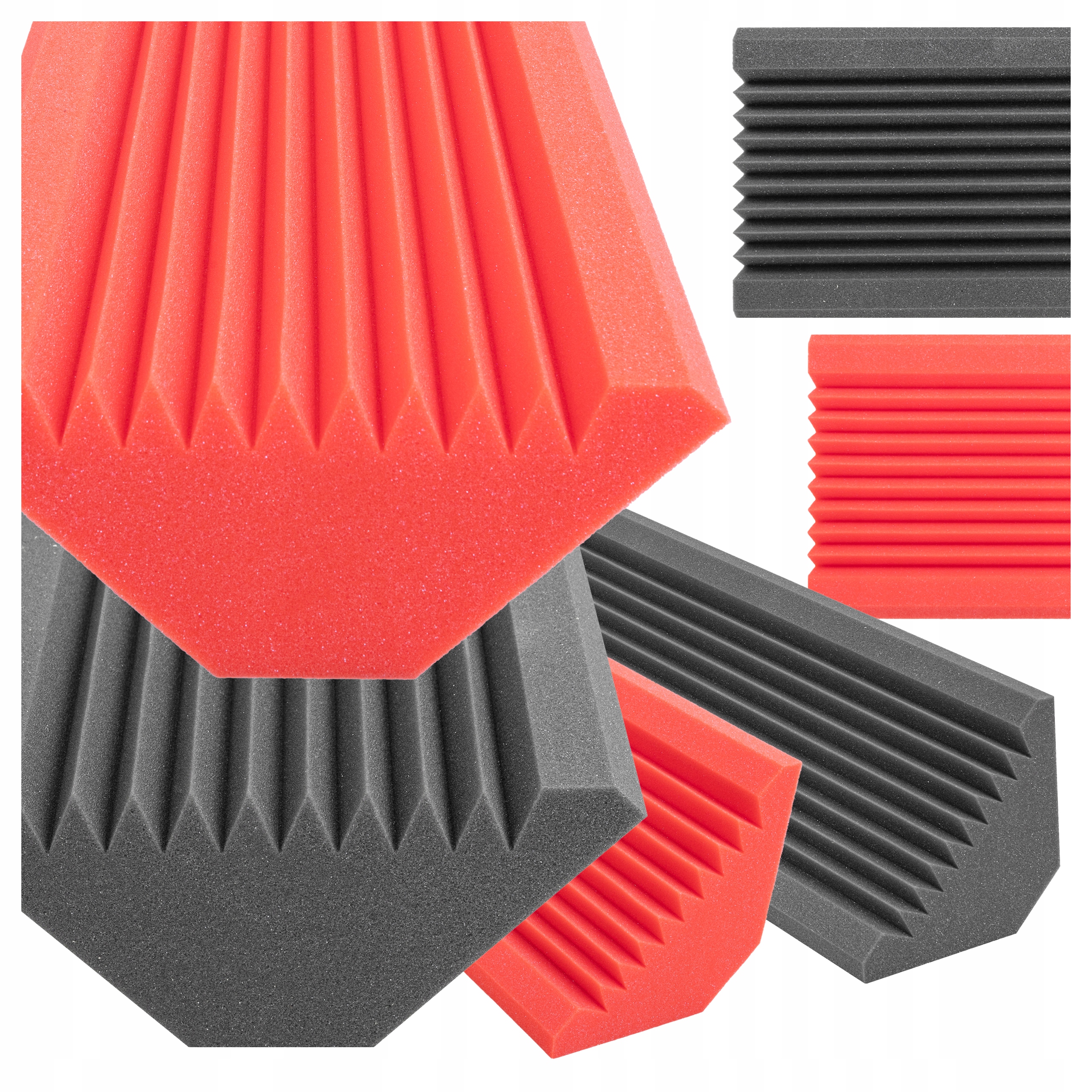 Akustické pěnové klínové pasti pro rohy v streamovací místnosti