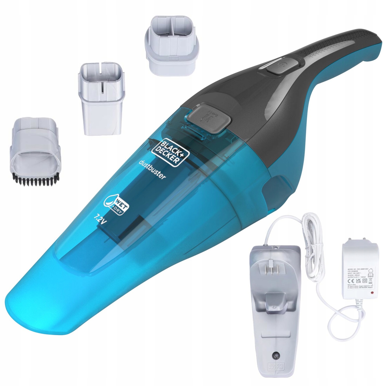 Black Decker Odkurzacz ręczny 7,2V 1,5Ah Wet & Dry WDC215WA