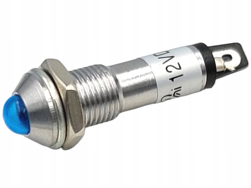 

Kontrolka Led Wypukła 8MM 12V Niebieska IP40