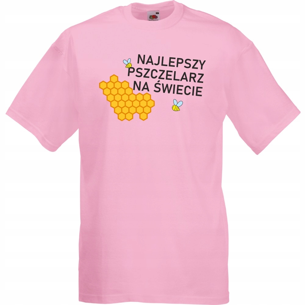 

Koszulka najlepszy pszczelarz M różowa