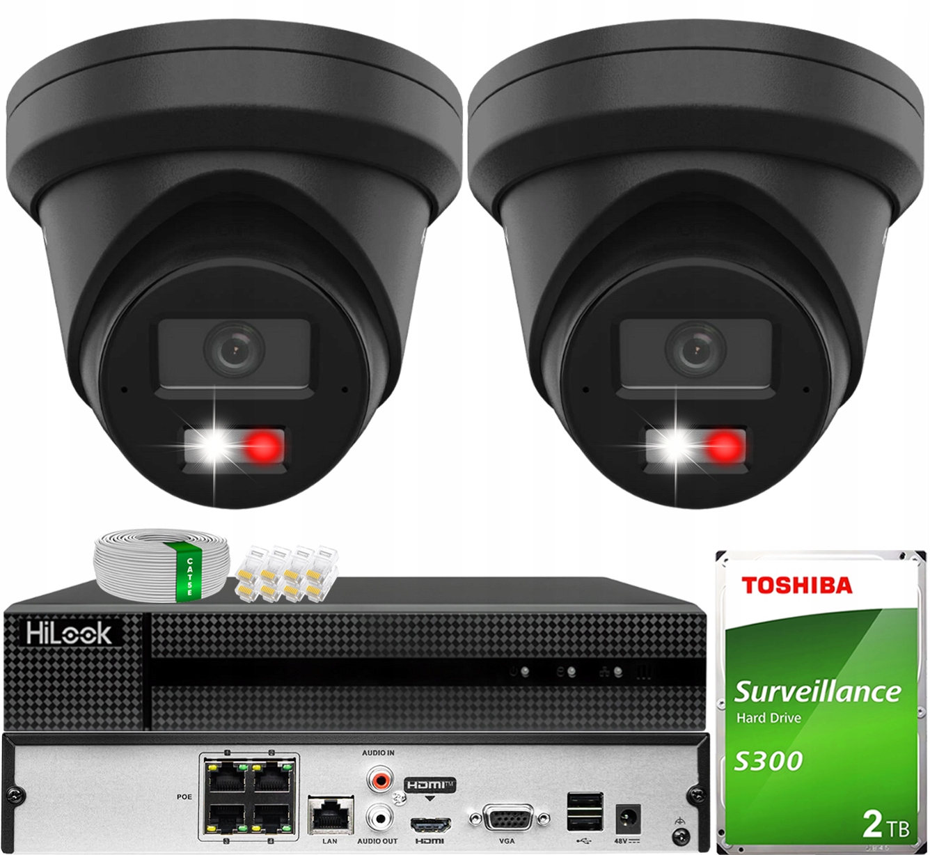 Monitorovací kamera Hikvision DS-2CD2363G2-LI2U Černá 6MP AcuSense Led 2TB