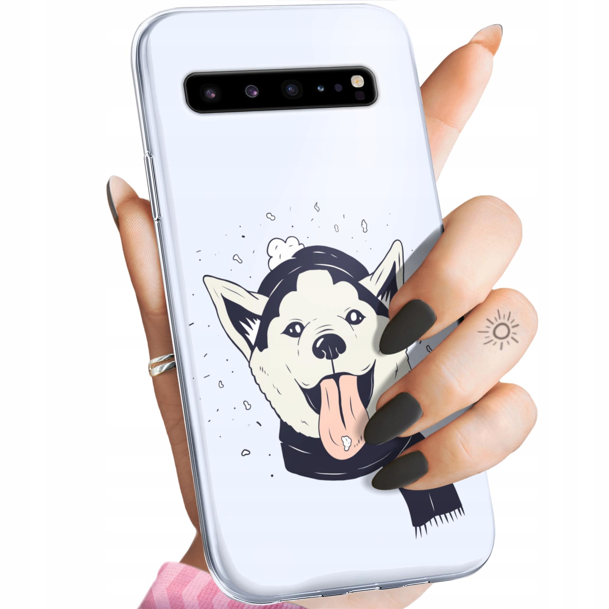 Etui Do Samsung Galaxy S10 5G Husky Psy Pieski Obudowa Pokrowiec Case