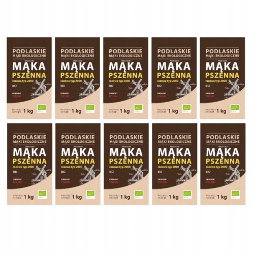 10x Pšeničná mouka jednorázová Bio 1kg