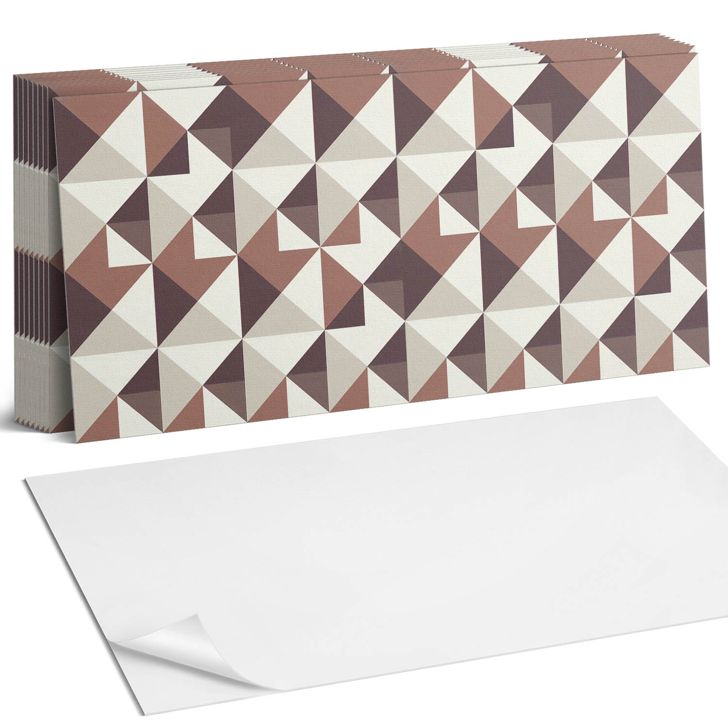 Vinylové dlaždice Abstraktní trojúhelníky v geometrickém stylu 10 x 40 x 20 cm
