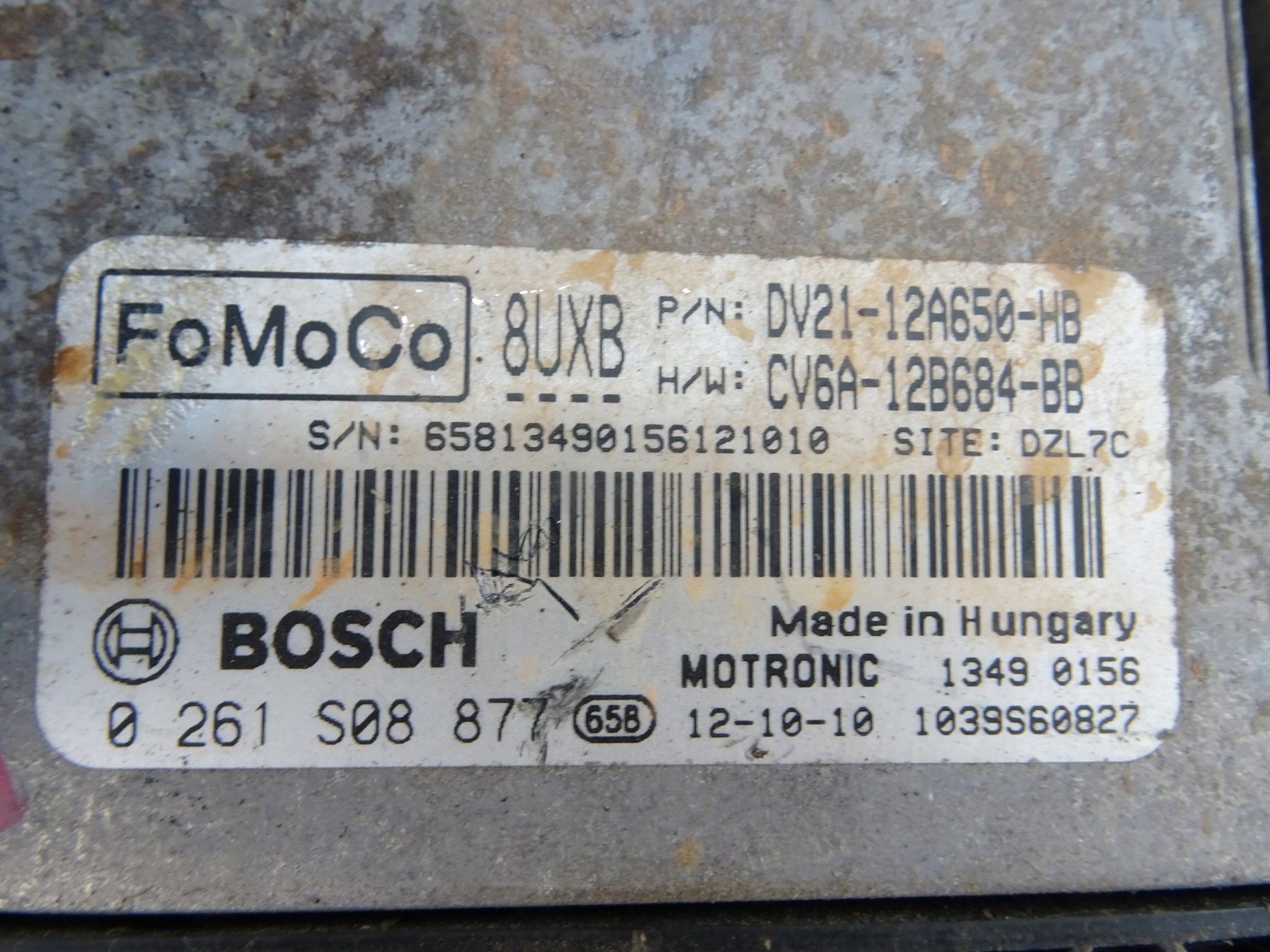 FORD FOCUS MK3 computer Motore 0261S08877 1.0 ECOBOOST