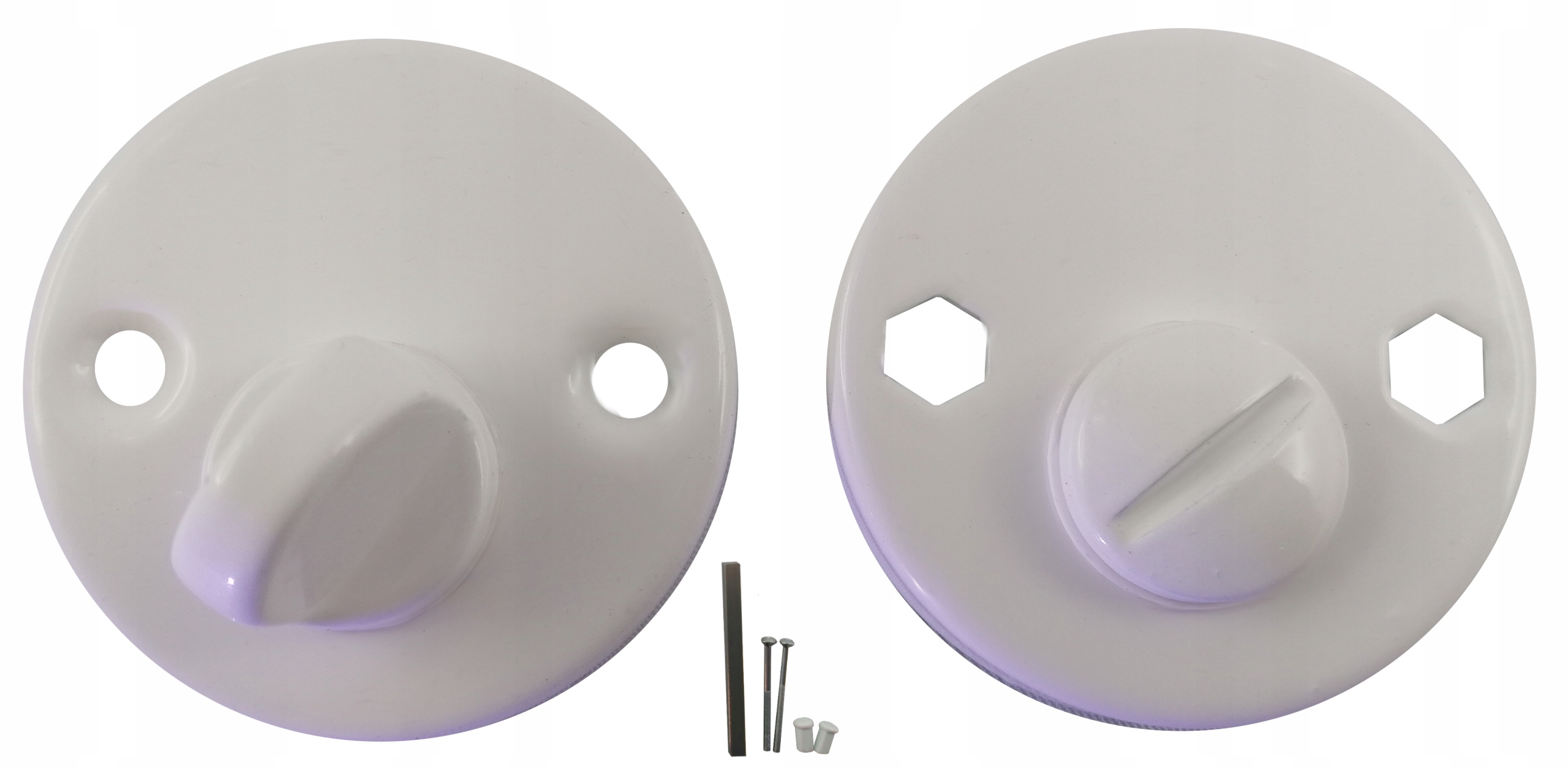 ROZETA DOLNA BIAŁA BISZKOPT WC KLAMKA