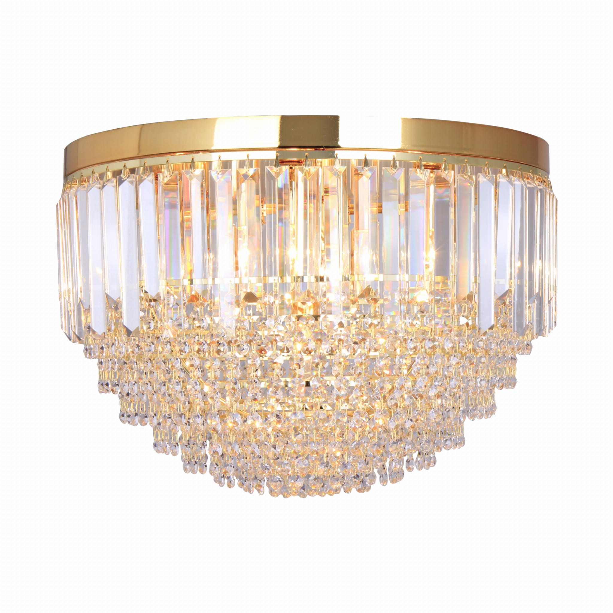 Stropná lampa v štýle glamour do obývacej izby nad roh pohovku Charlotte 40W