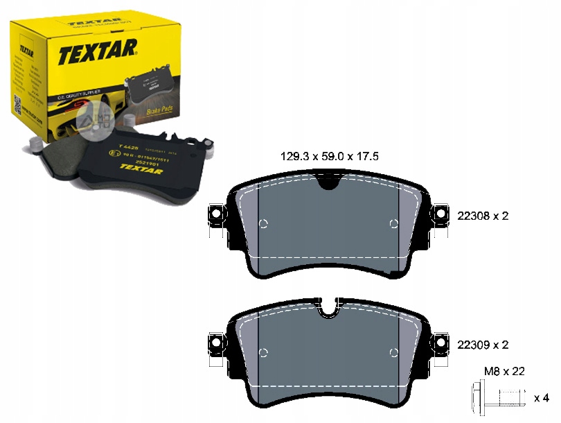 Brzdové Destičky Audi Zadní A4 A5 Q5 Q7 1,4-3,0 15- Nezbytnost řidiče #37