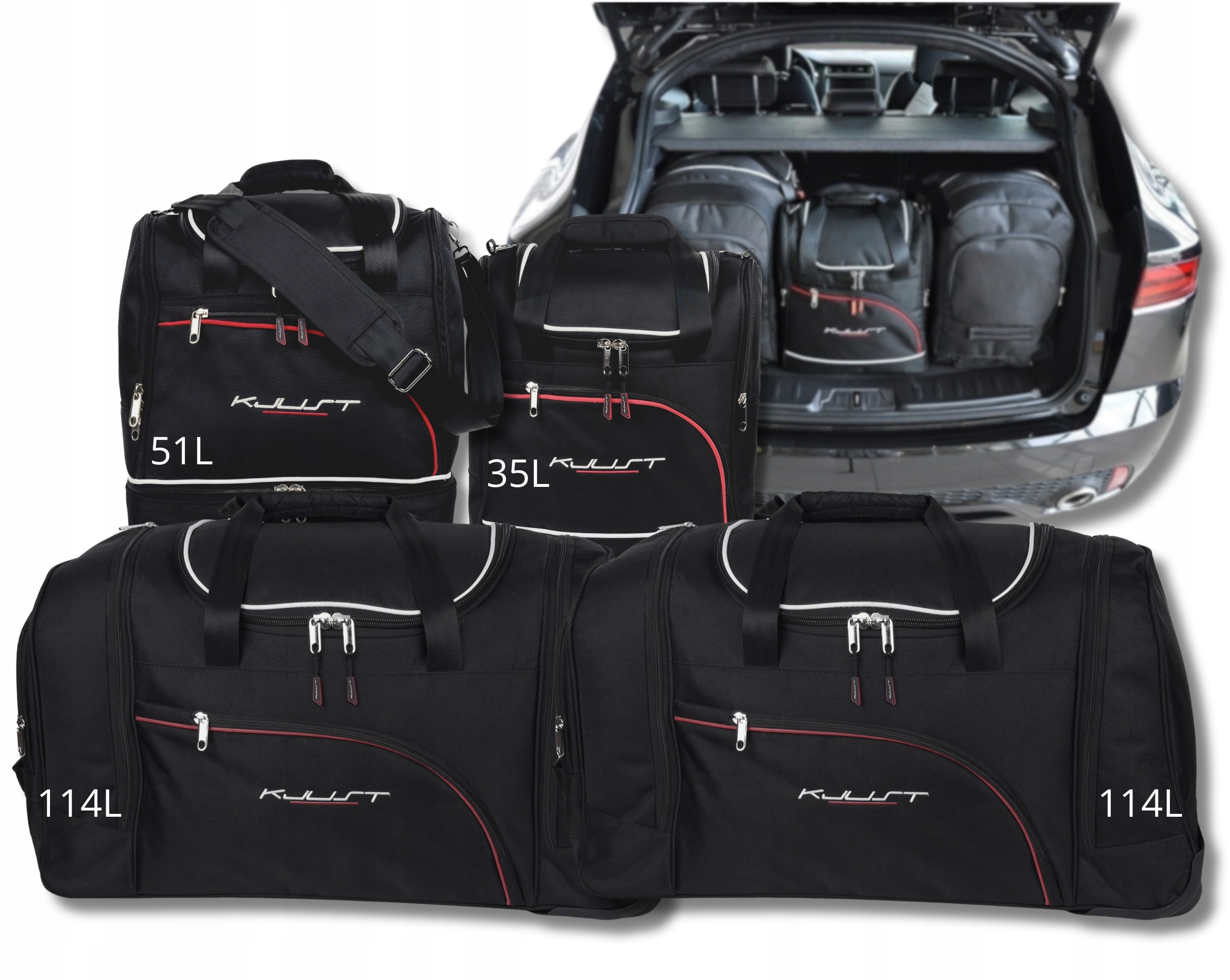 Cestovná Taška Do Kufra Jaguar E-pace 2017+ 4 ks