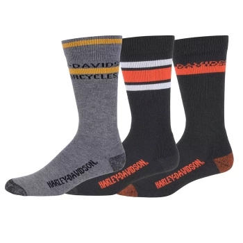 Ponožky Harley-Davidson 3-Pack M 39-42 viacfarebné D9527347