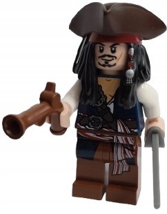 Lego Figurka poc024 Piráti z Karibiku Jack Sparrow zbraň N