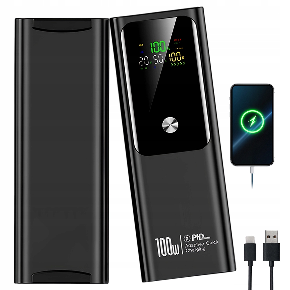 Power Banka 100W Pd Pro 2 Zařízení Type-c A Usb Malá Lithium-iontová 20000 Mah