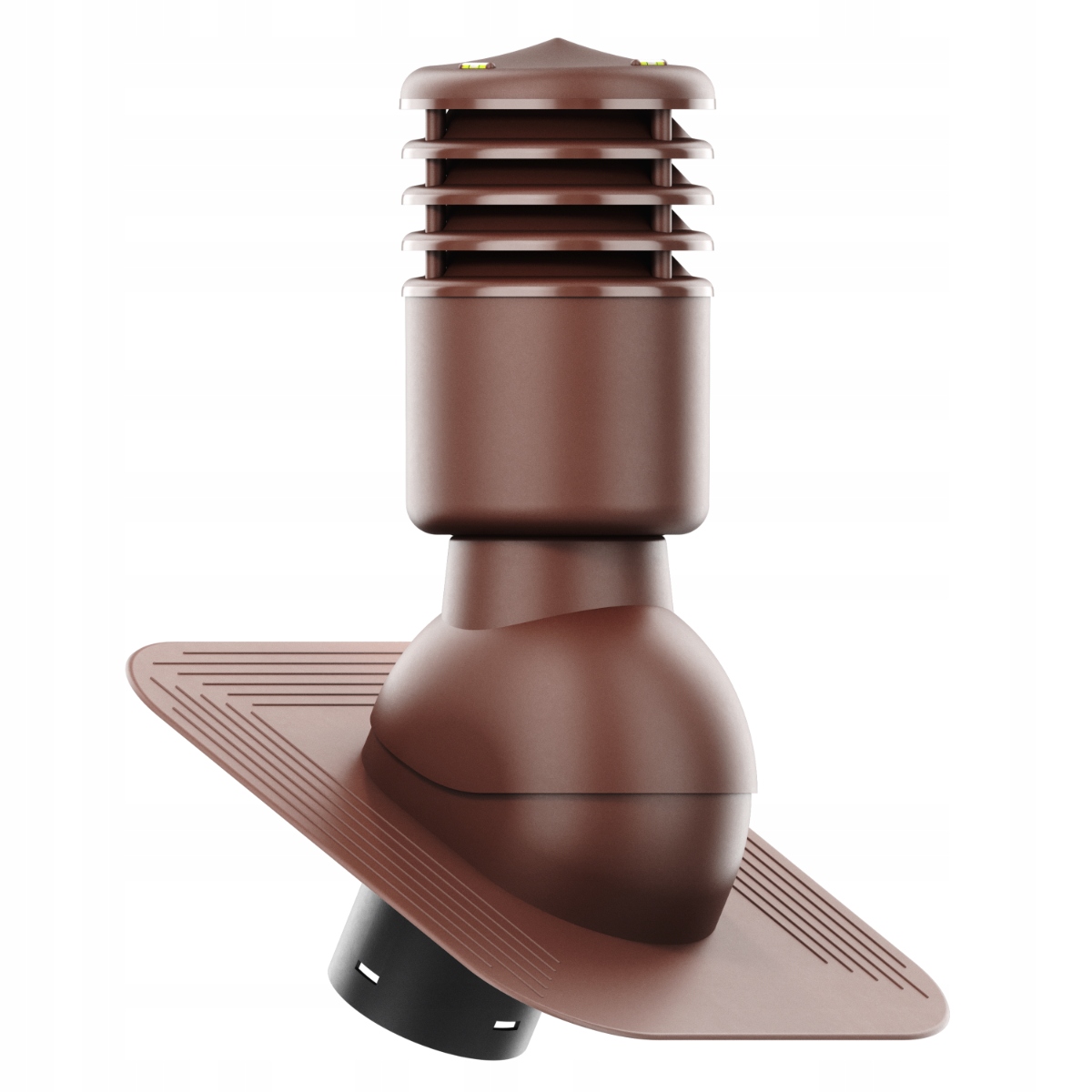 větrací komín Izolovaný Smart fi125 pod Asfaltový Šindel/pape Bronz 8017
