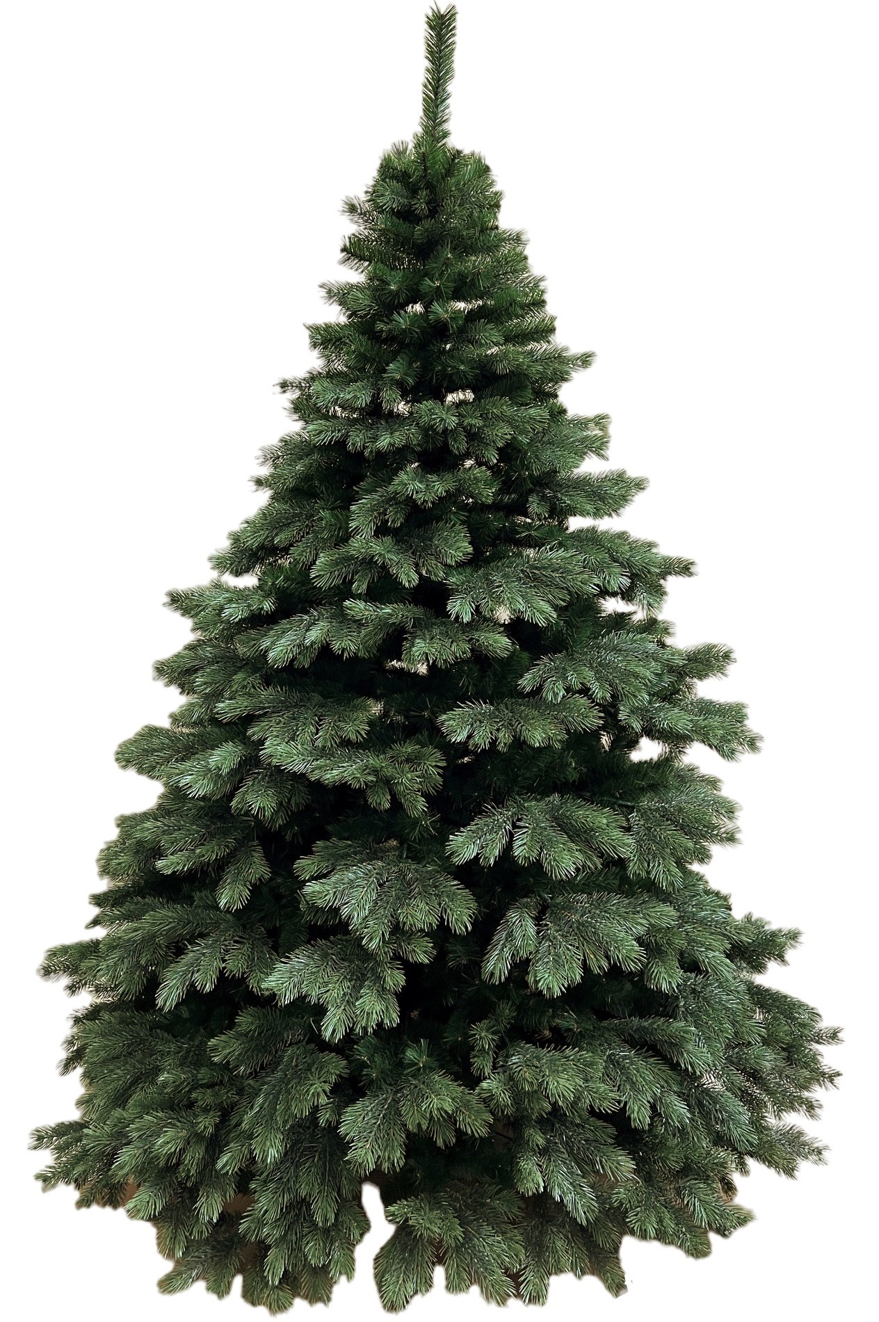 Umelý Vianočný Stromček Borovica Pe Široká 210 CM Obývacia Stromčeková Ako Živá Premium