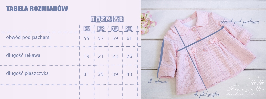 płaszczyk ecru roz 80 AJA Rozmiar (new) 80