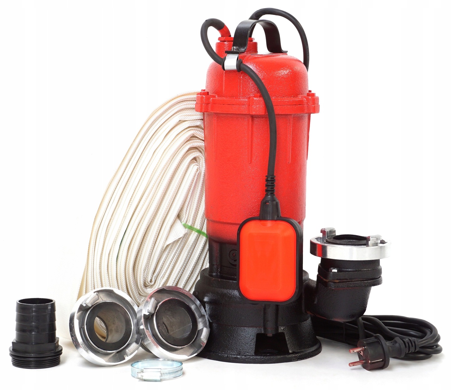 POMPA DO SZAMBA Z NOŻEM WODY BRUDNEJ Z ROZDRABNIACZEM MŁYNKIEM + WĄŻ 30M Stan opakowania oryginalne