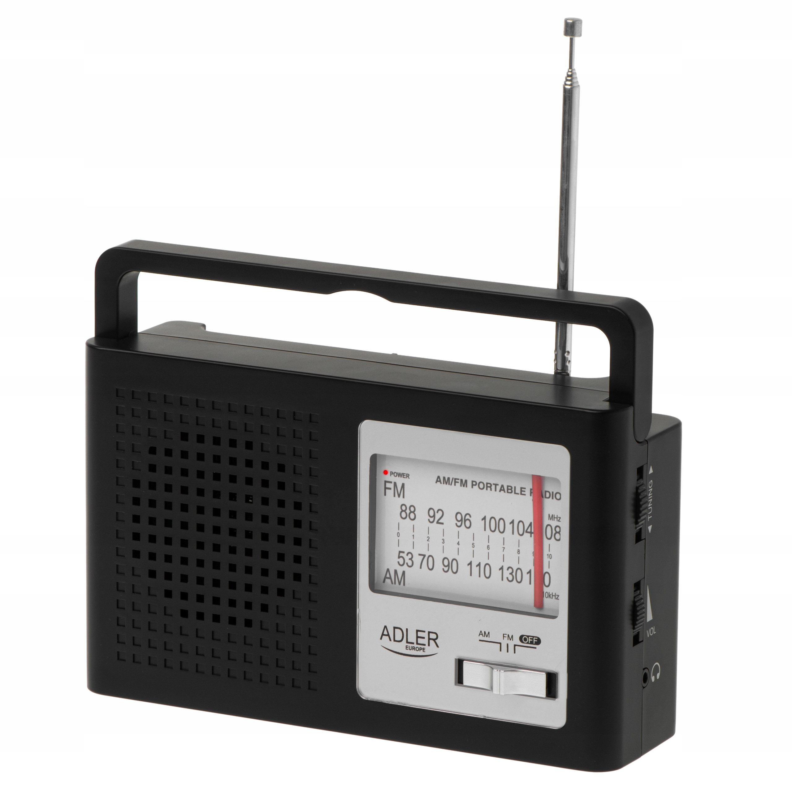 Radio AM/FM Adler AD 1909 z Anteną Teleskopową - Duża Skala