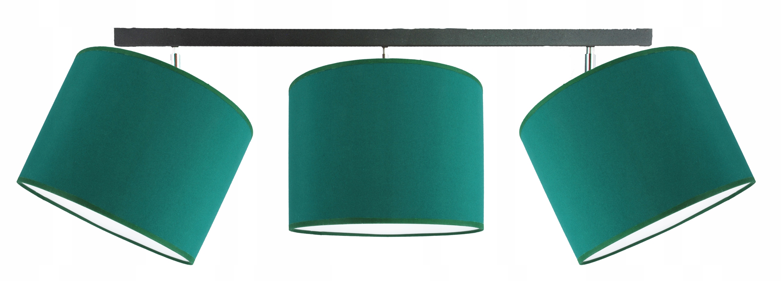 Závěsná stropní lampa lustr moderní stínidlo 20 cm lahvově zelená barva Led