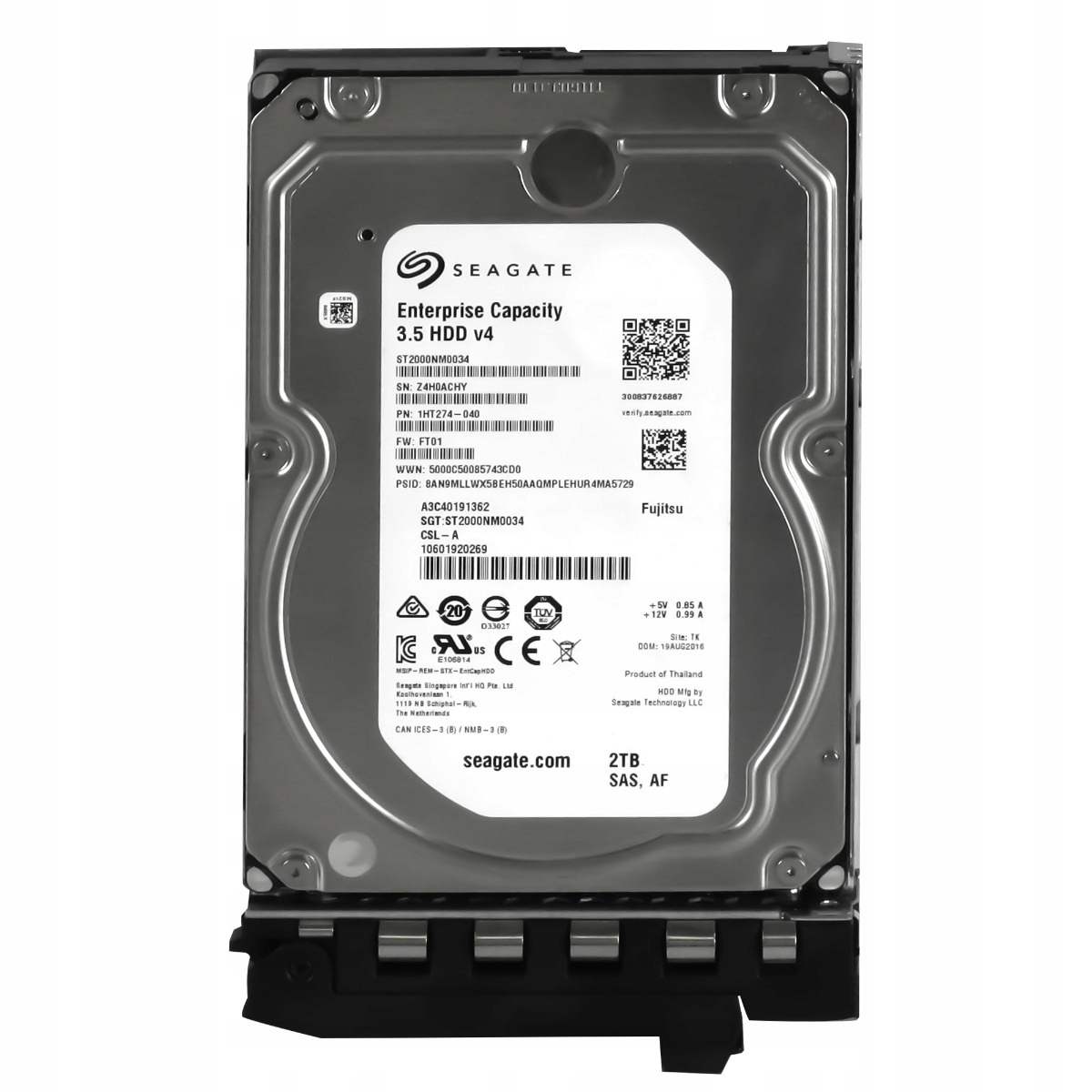 Fujitsu A3C40191362 2TB 7.2K 128MB SAS-3 3.5'' ST2000NM0034