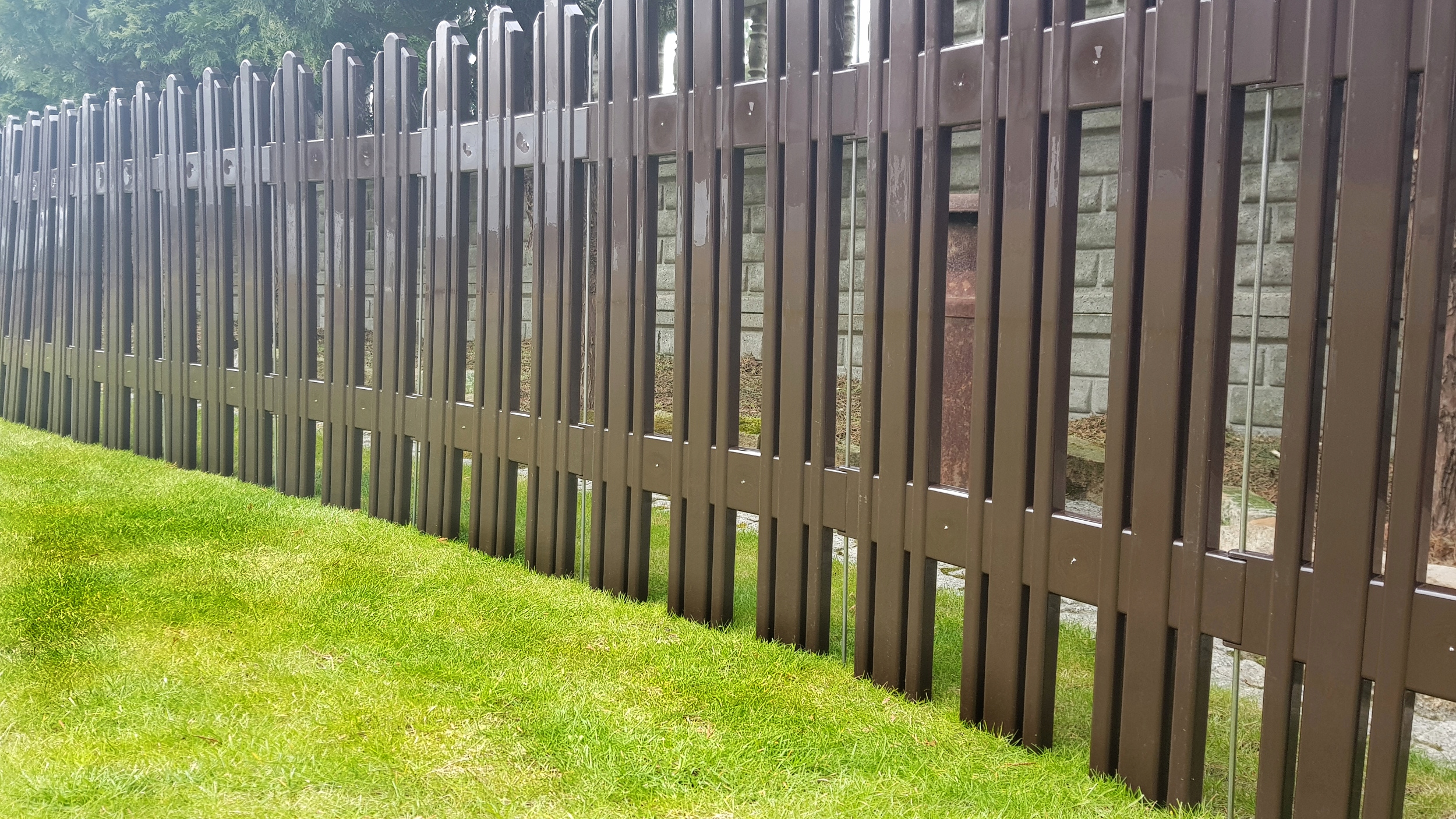 POLSKI MEGA PŁOTEK Plastik PCV Wys 81cm BRĄZOWY Producent BJ Plastik