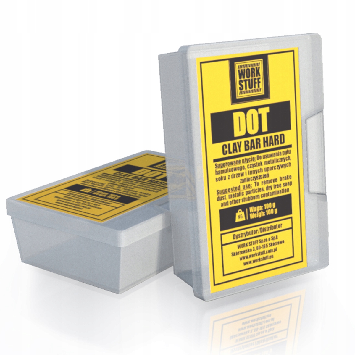 WORK STUFF Dot Clay Bar Hard 100g Glinka Twarda