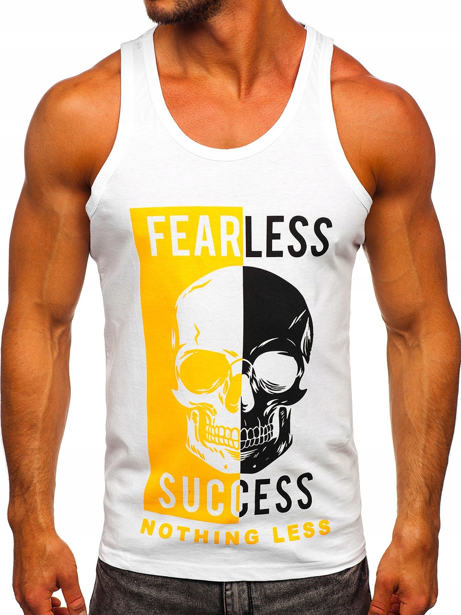 

Koszulka Tank Top Męska Biała 14841 ROZMIAR_2XL