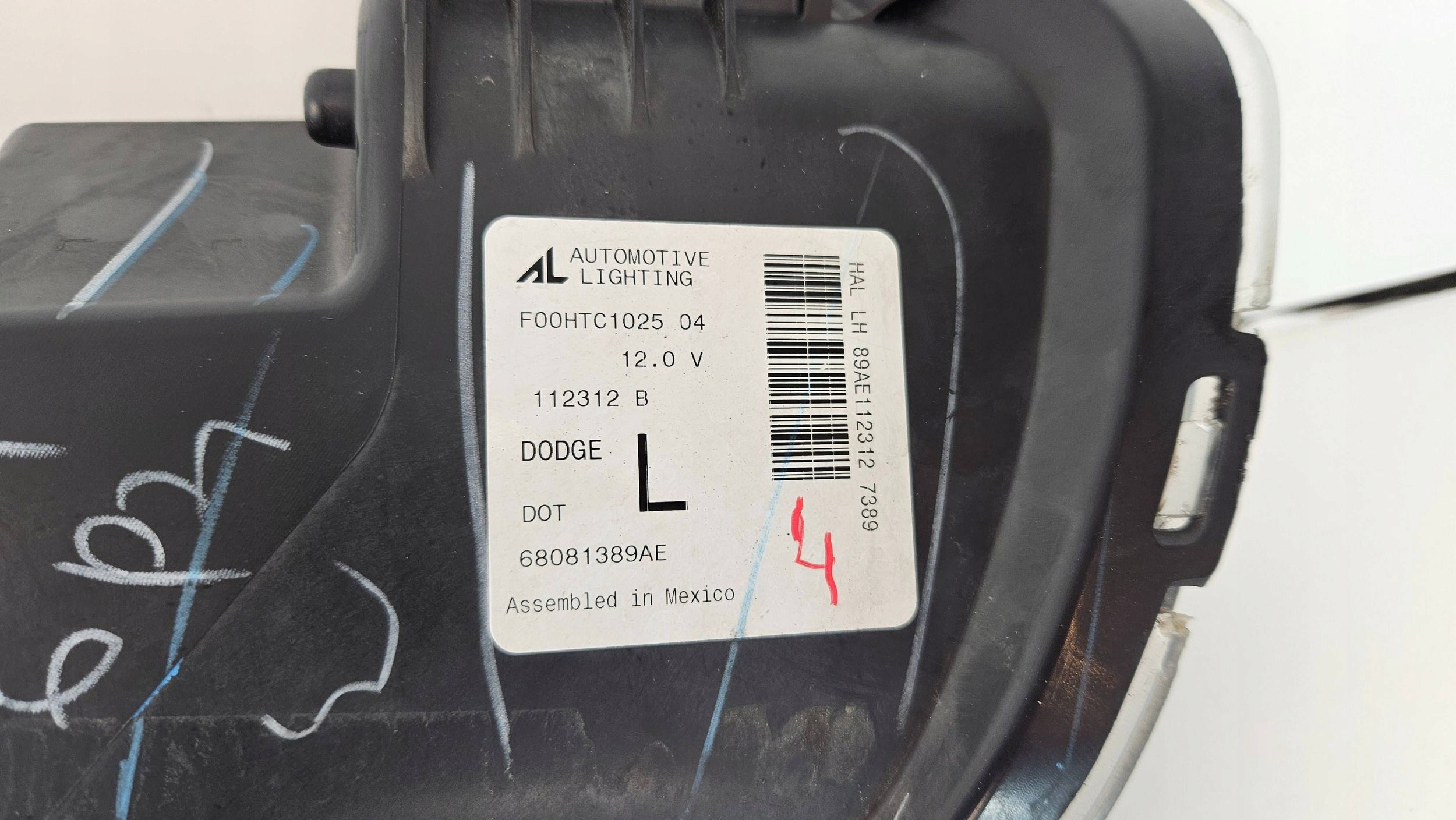 Dodge Dart USA light left front front Reflektor 68081389ae