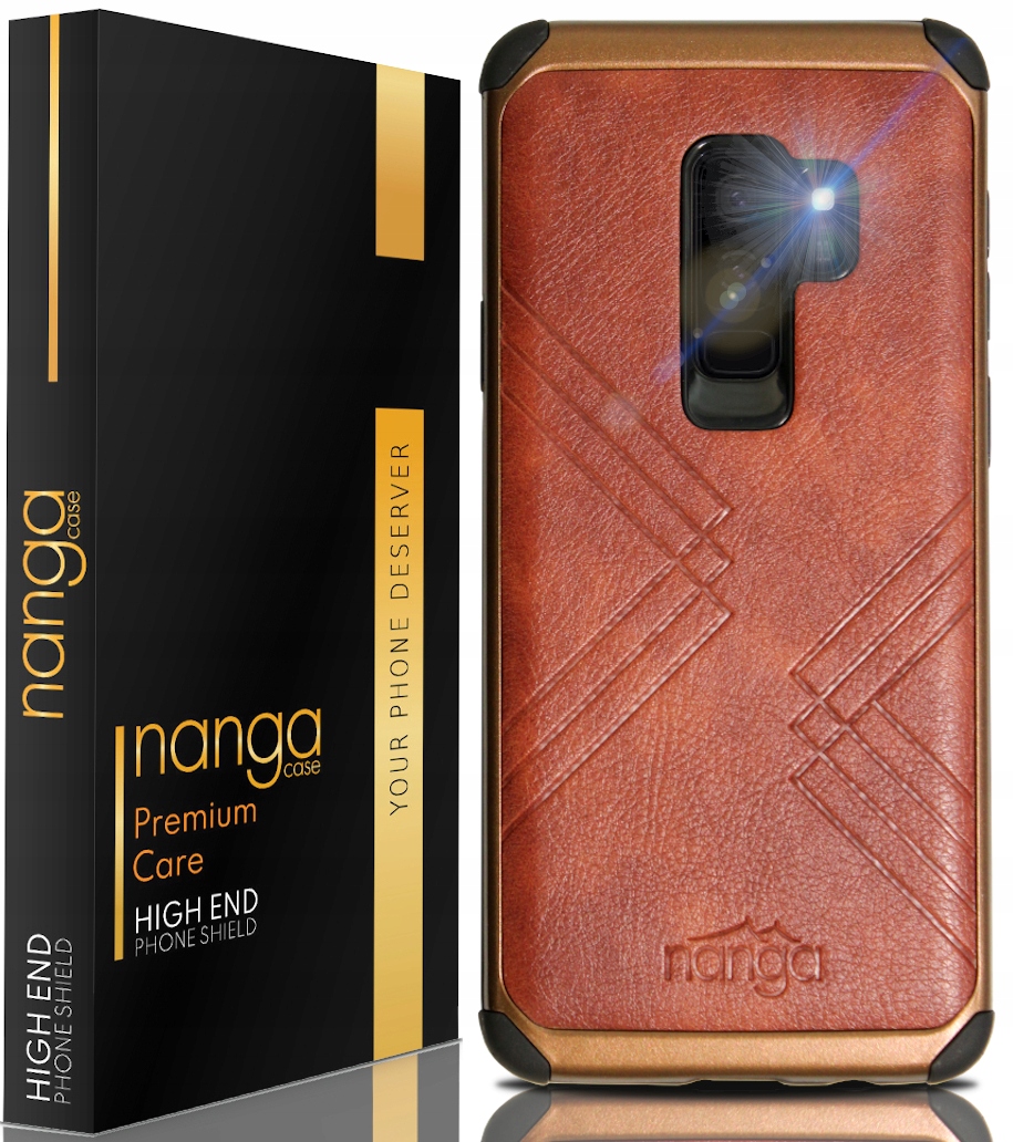 

Etui Skóra Pancerne Biznes Do Galaxy S9 Plus Brąz