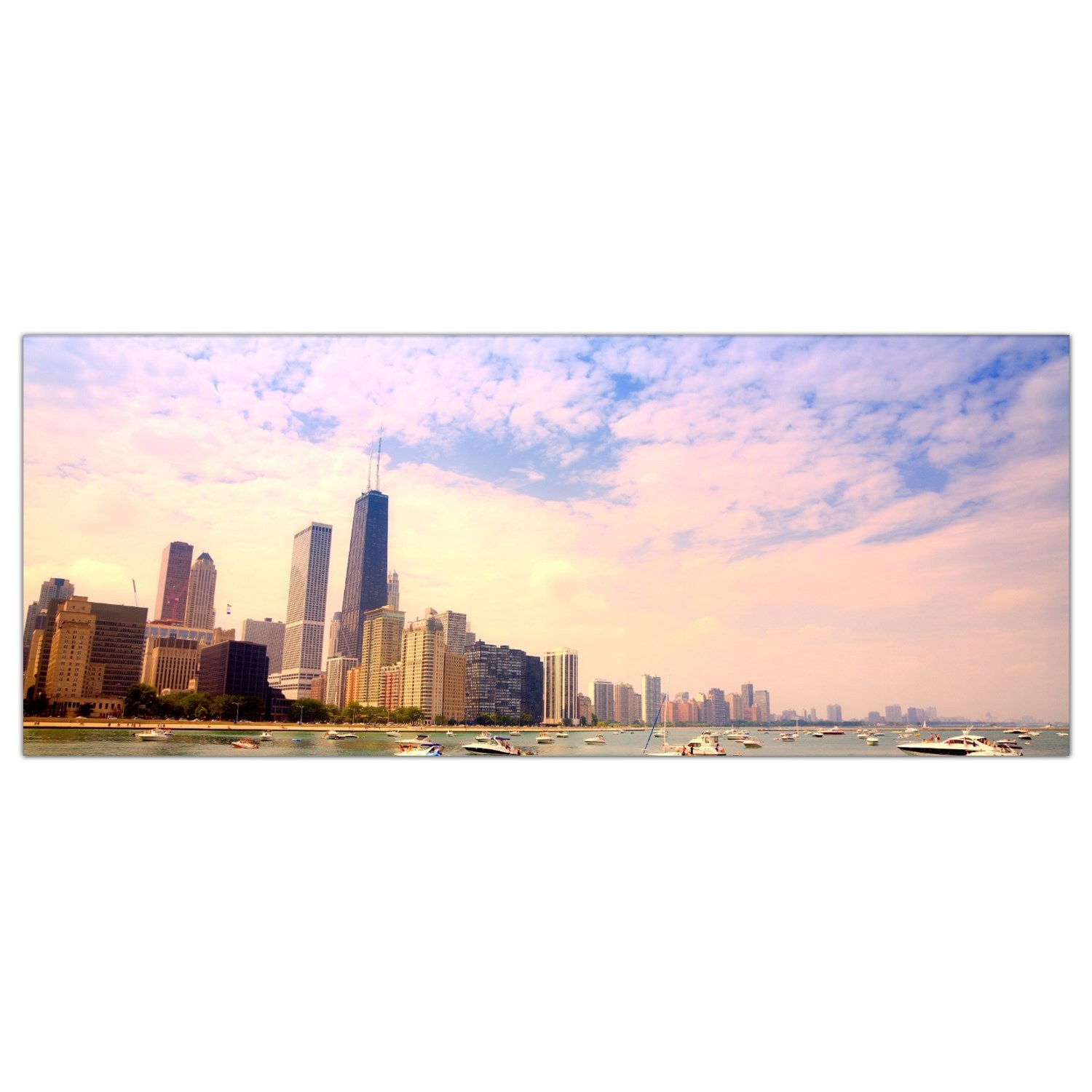 Chicago Město Usa 125x50 Skleněný panel do kuchyně