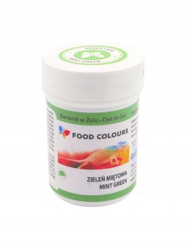 Levně Food Colours Gelové barvivo Zeleň Mátová 35 ml