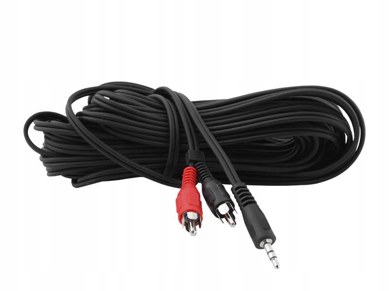 

Kabel Jack 3,5MM 2X Rca Cinch 1,5M Płaski