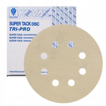 Kovax Tri-pro Papier Ścierny Krążek Rzep 8 Otworów 125 mm P360