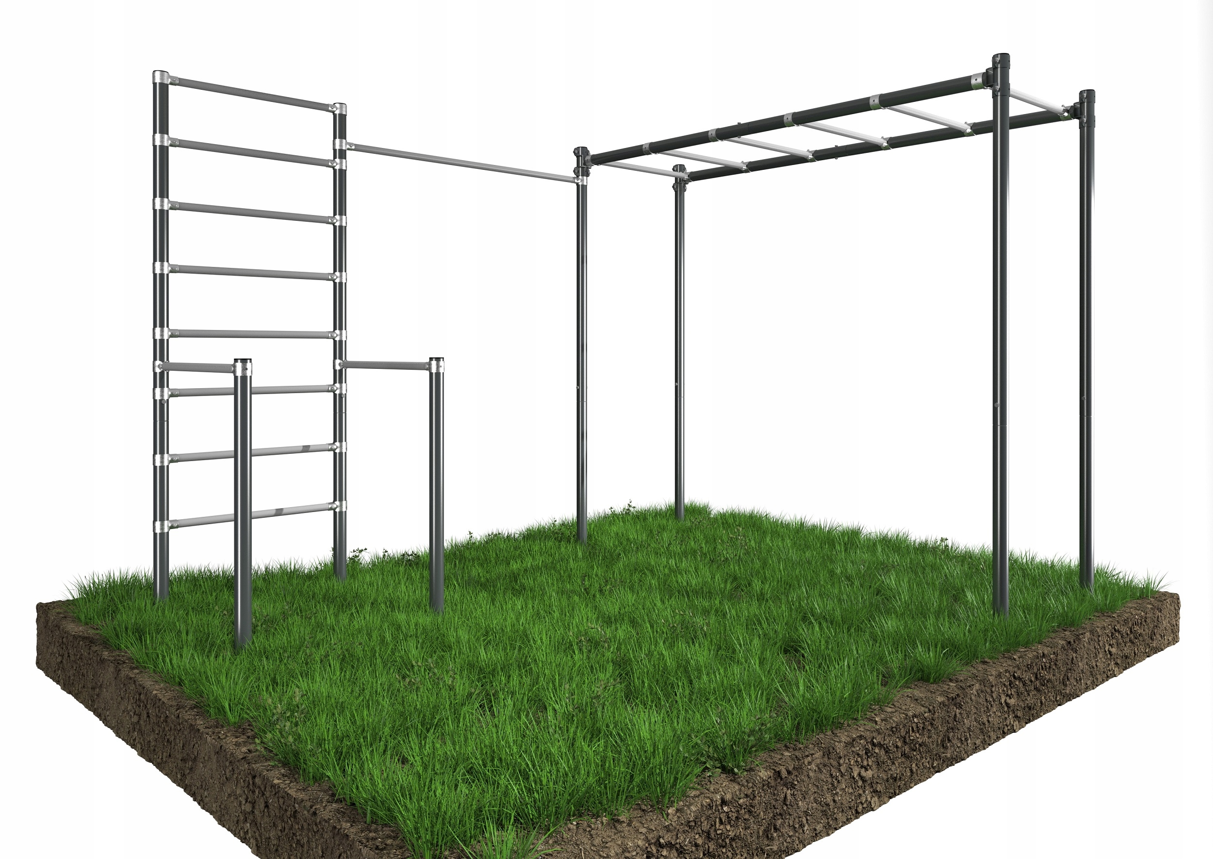 Venkovní sada hrazda zábradlí žebřík ZO8