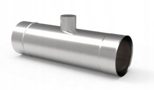 Ks Trubka kyselinovzdorná s měřícím otvorem 150 mm 0,8 mm 0,5 m komínová vložka