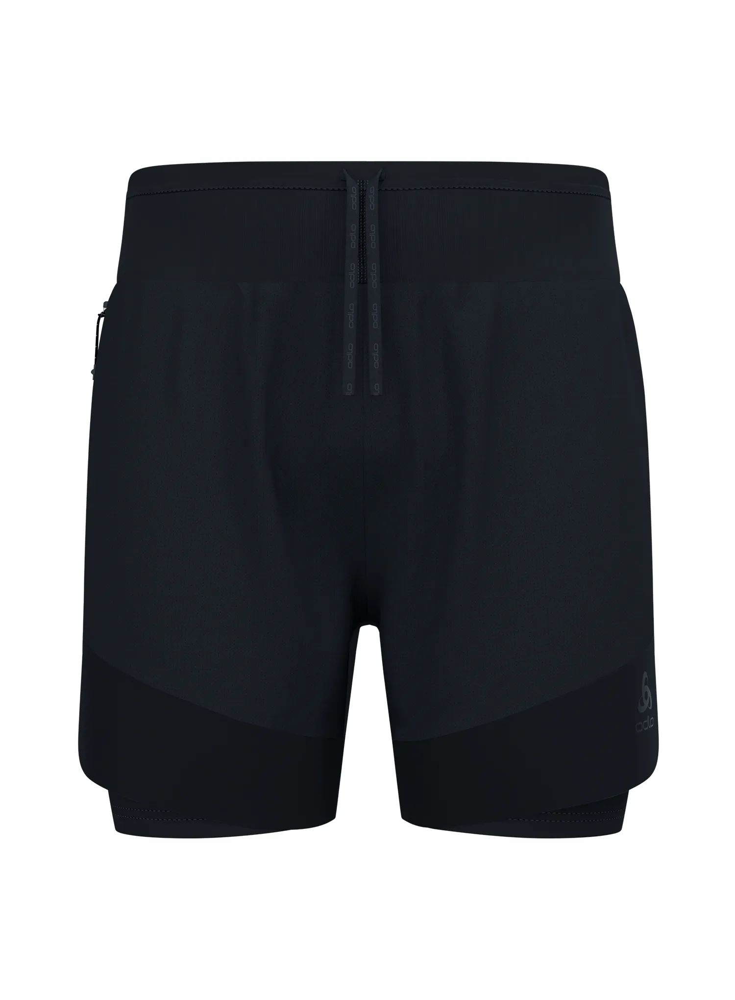 Kraťasy na běhání Odlo X-Alp Trail 6 Inch 2-In-1 Short černé XXL