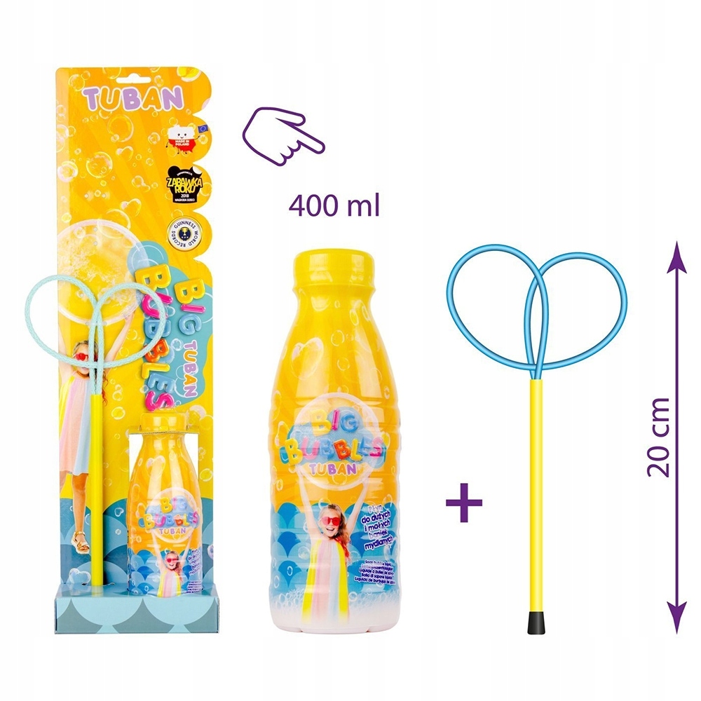 

Bańki Mydlane Obręcz Mini Motylek 400ML Tuban
