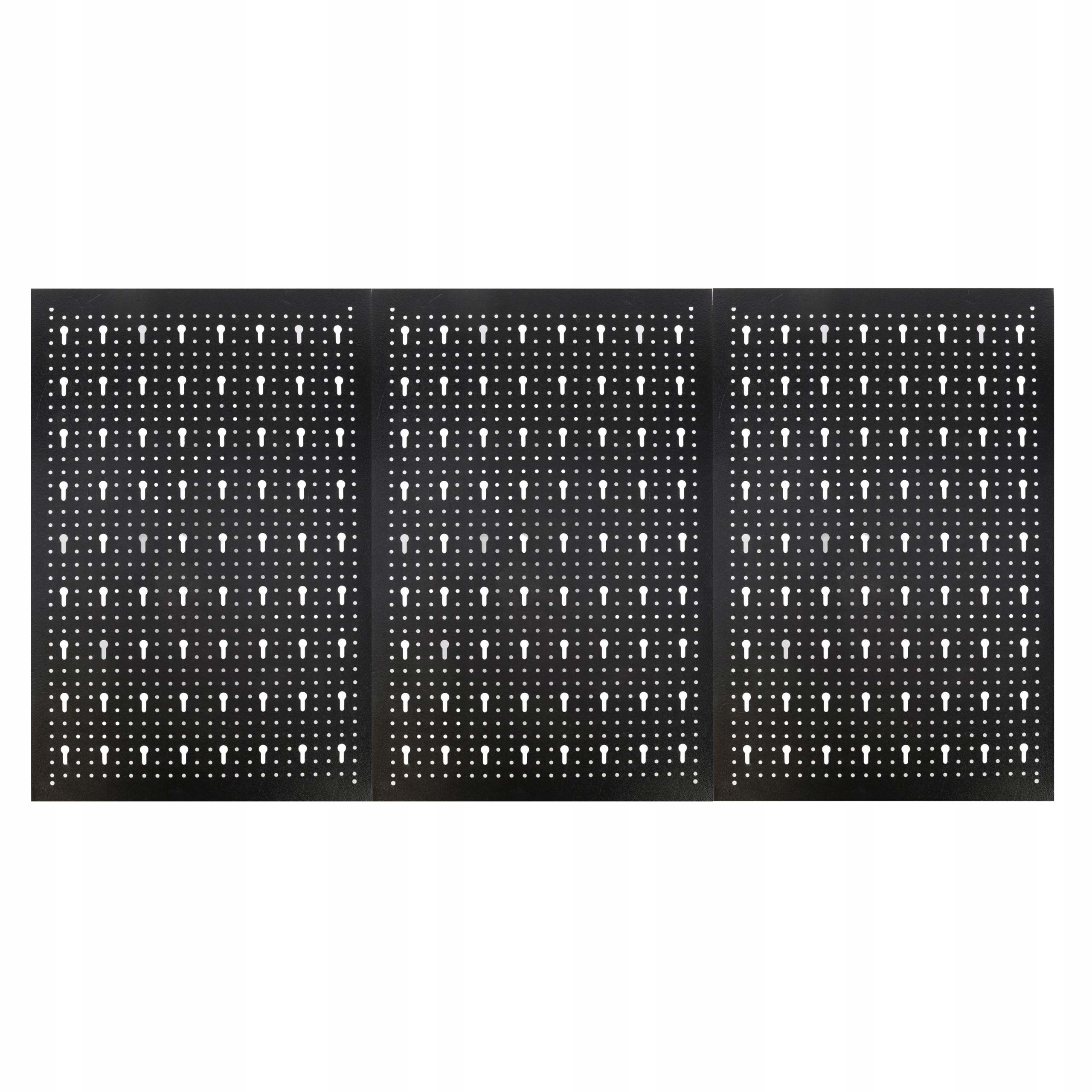 3x Dílenská tabule botle 40x60 cm, kovový panel, perforovaný, vertikální