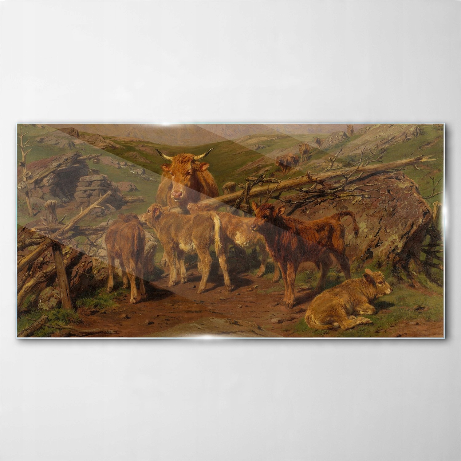 

Obraz szklany Krajobraz zwierzęta krowy 140x70 cm