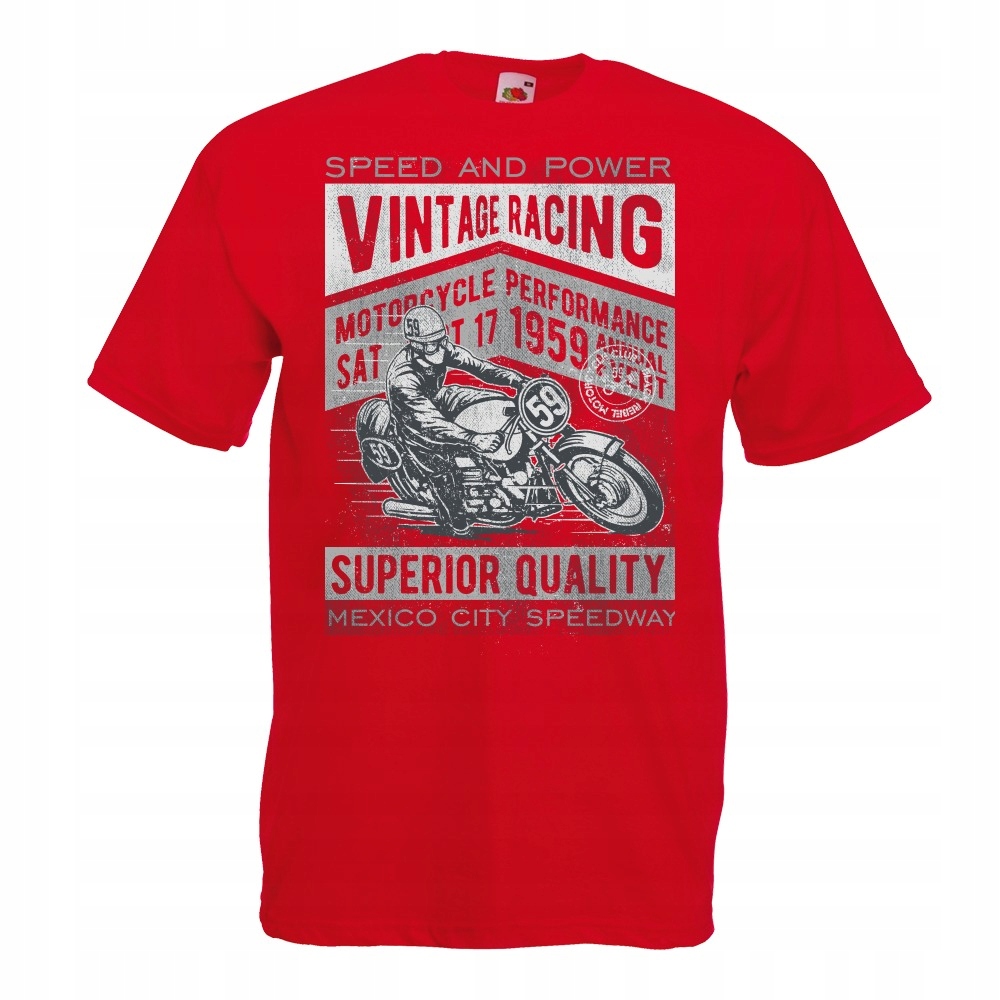 

Koszulka motocykl motocyklista vintage racing S