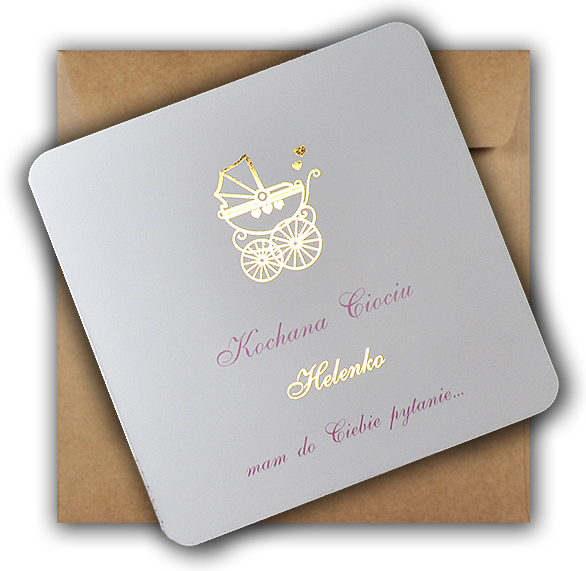 Prośba Pytanie Zdrapka Chrzestnej PERSONALIZOWANA Marka inna