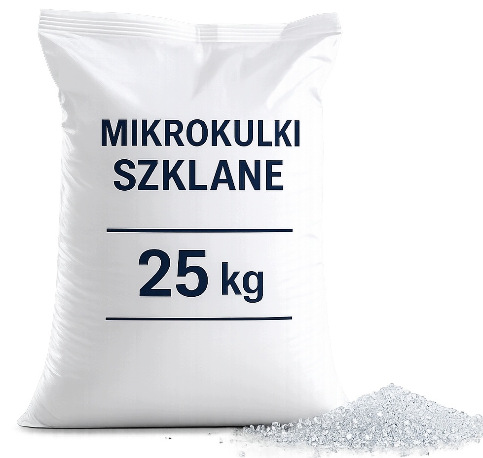 Kulki Szklane Mikrokulki 100-200 µm Szkiełkowanie Piaskowanie 25 kg FR9187