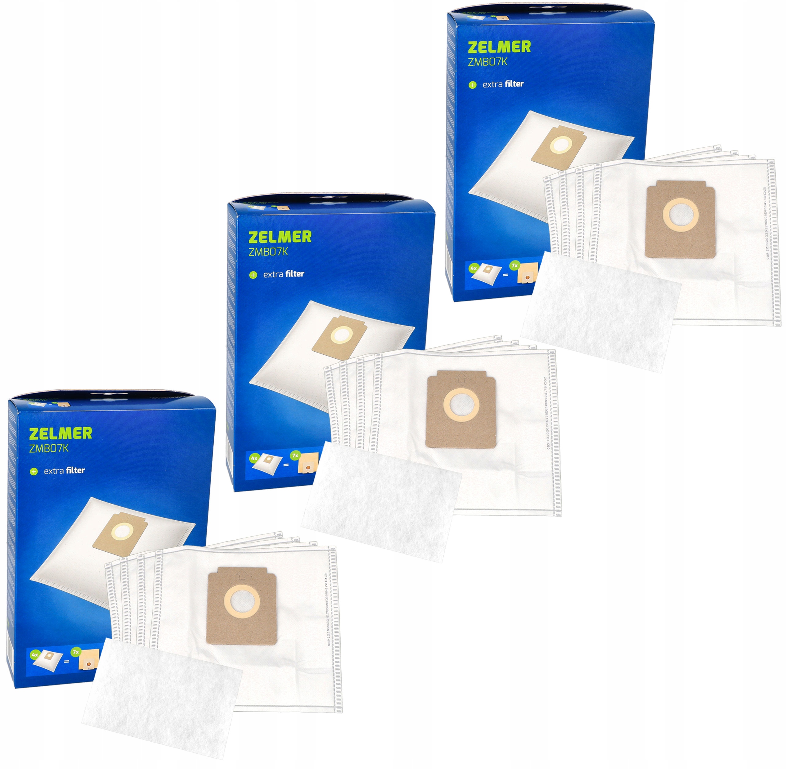 

12x Worki Zelmer Dot VC 1002.0 Ek Xs 01Z011 ZMB07K