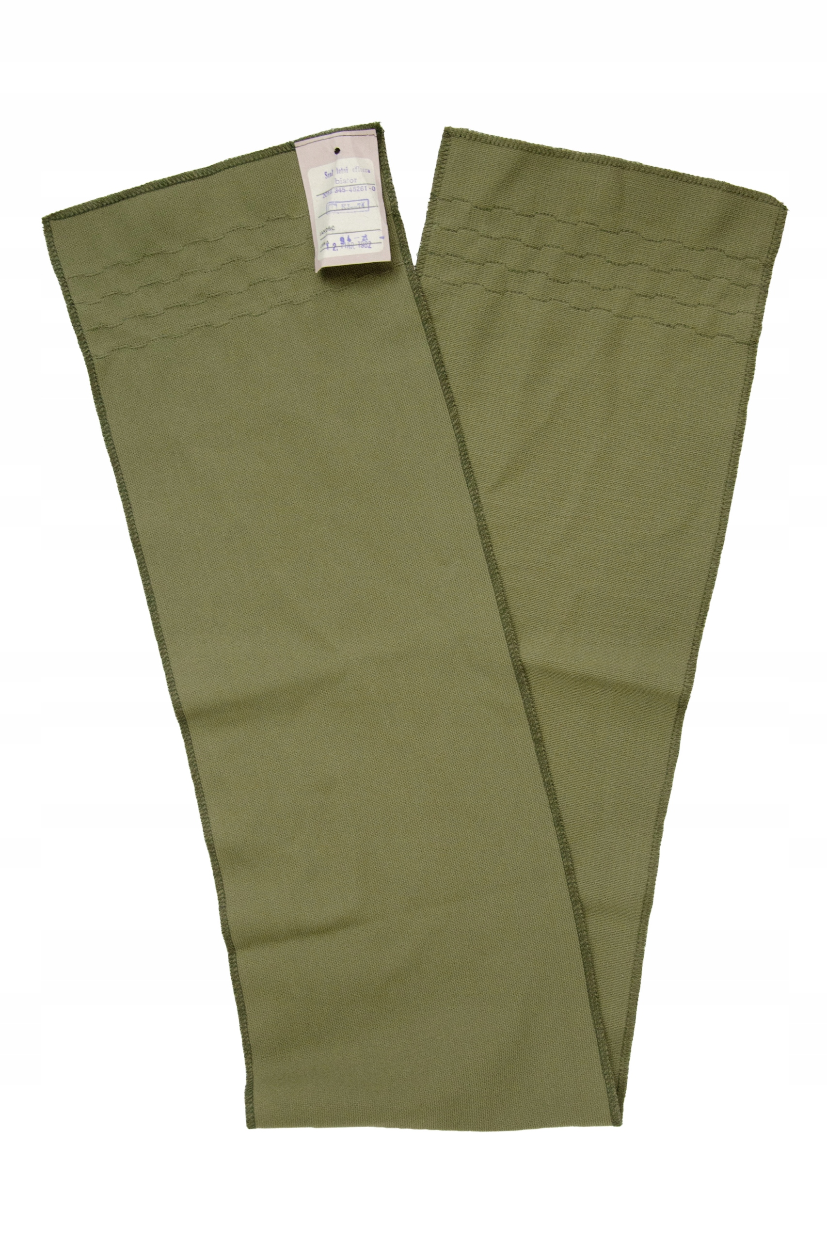 Wojskowy szalik letni oficerski khaki Prl