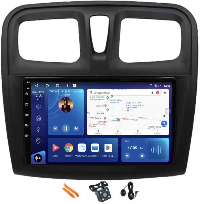 Radio Android Navigácia Renault Logan 2 12-20 6/128GB Lte 4G CarPlay Gps