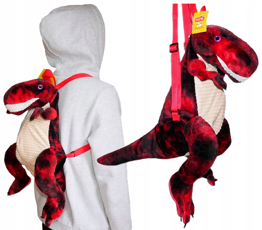 

Pluszowy Plecak dla przedszkolaka Dinozaur pluszak
