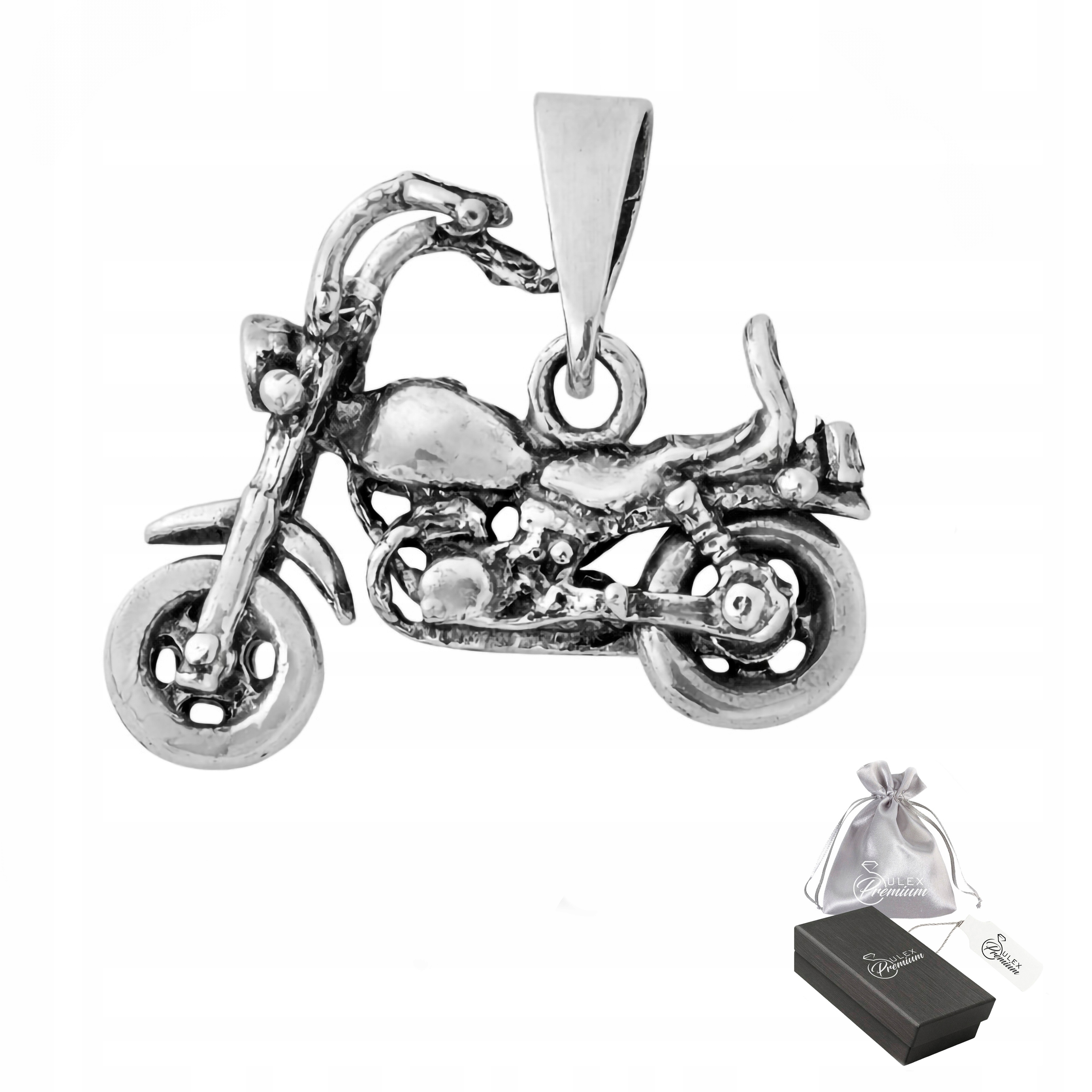 Přívěsek Motocykl Stříbro ryzost 925 Dámský přívěsek Symbol vášně a svobody