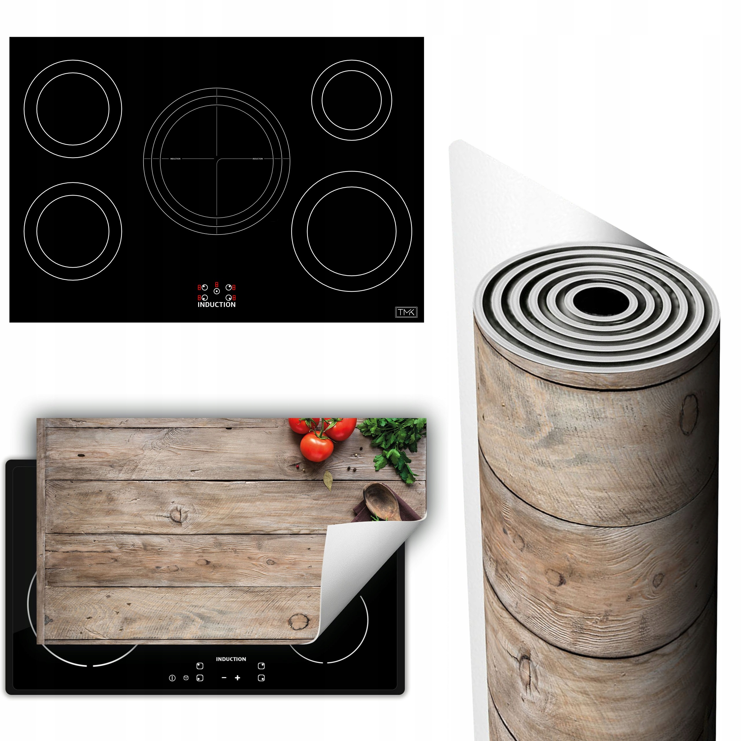 Vinylová Podložka Na Ochranu Kuchyňské Desky 90x52 Rajče dřevo