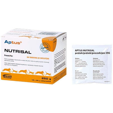 Levně Aptus Nutrisal elektrolyty pro psy/kočky 25g 1 sáček