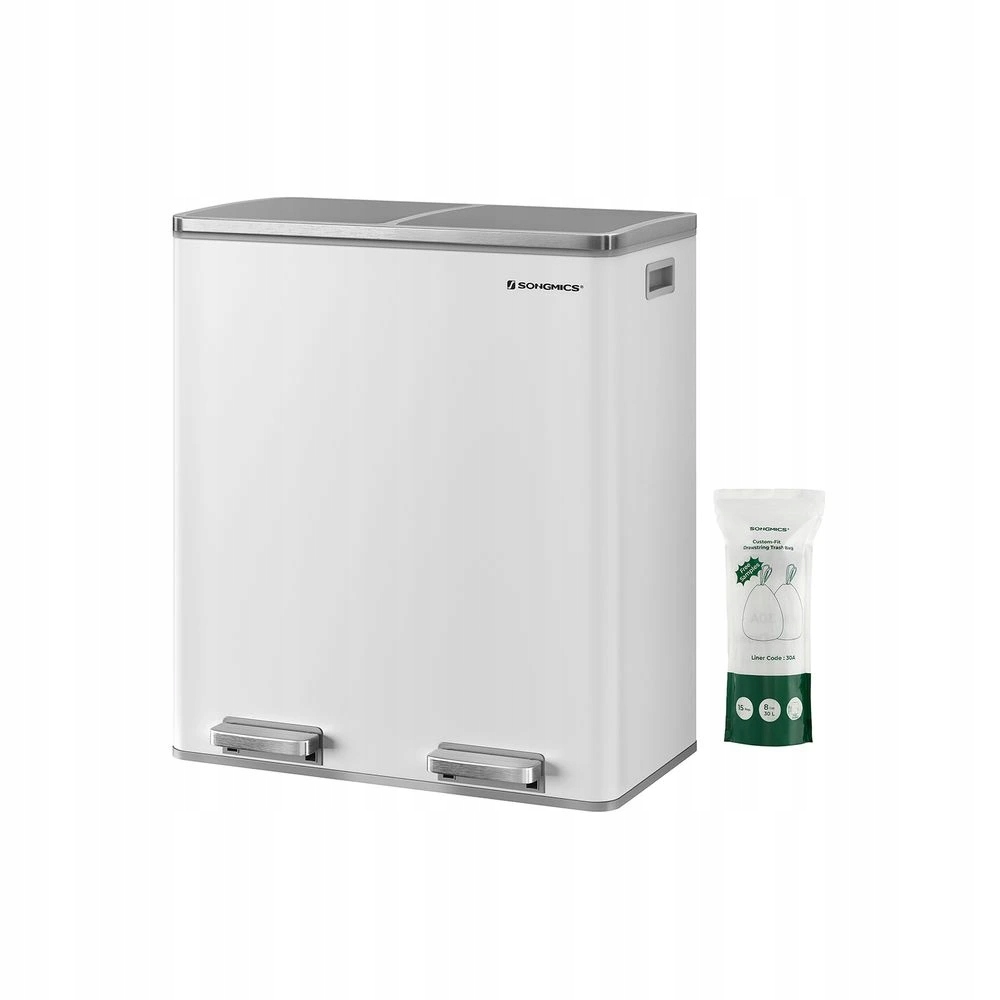 Recyklačný odpadkový kôš Songmics LTB60WT