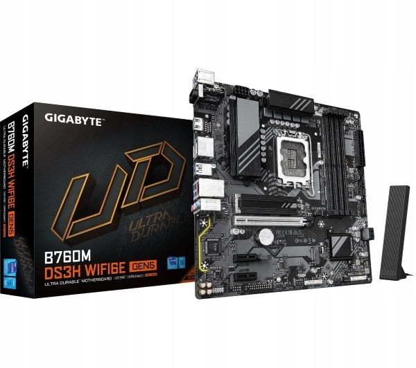 Gigabyte B760M DS3H WF6E GEN5 płyta główna mATX DDR5 WiFi BT
